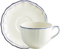 Tasse & soucoupe jumbo FILET CORAIL